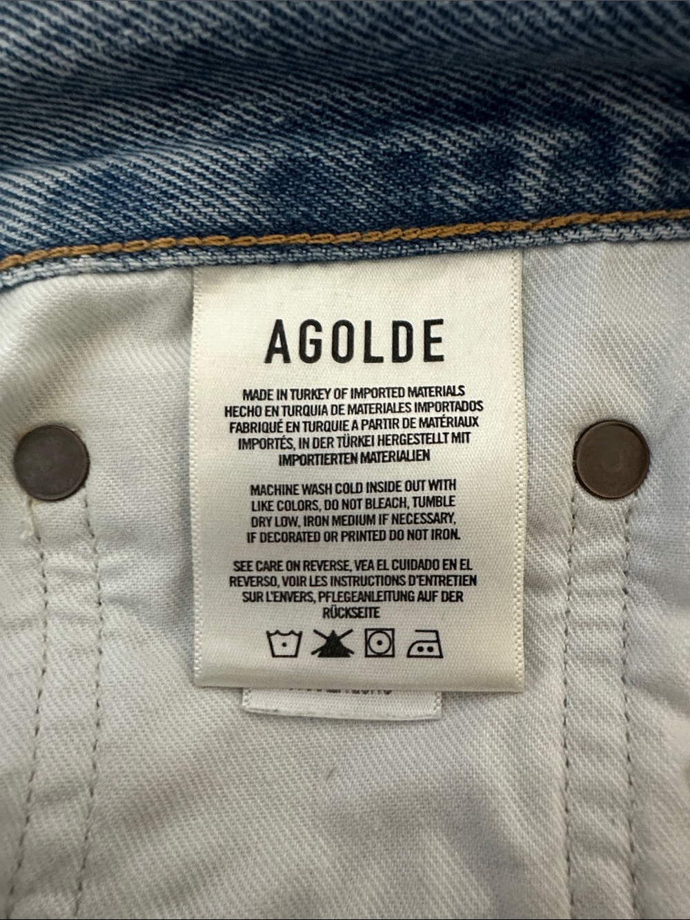 Agolde Parker Long Shorts Swapmeet - Picture 6 of 7